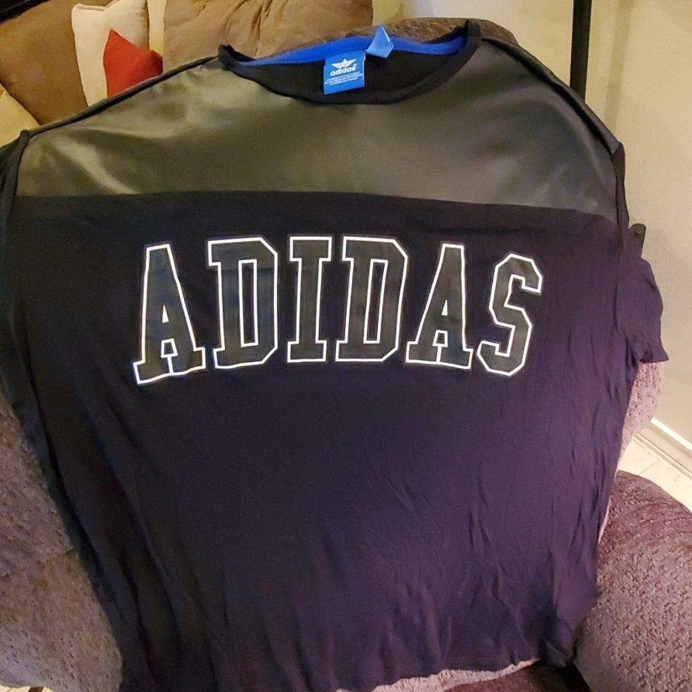 Adidas Pleather Mix Tee